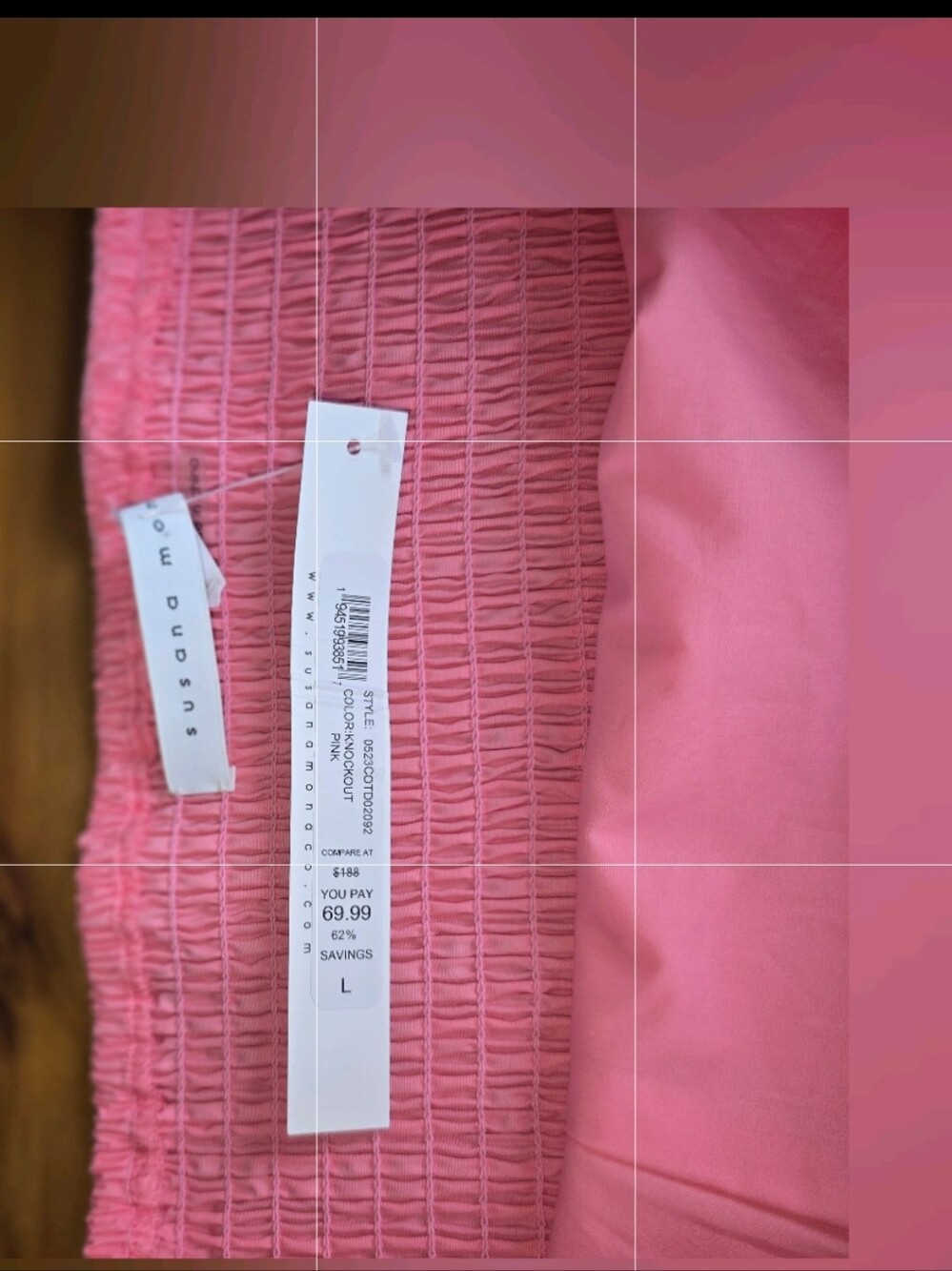 Tube Flare Mini Dress in Knockout Pink Size L - Picture 9 of 13